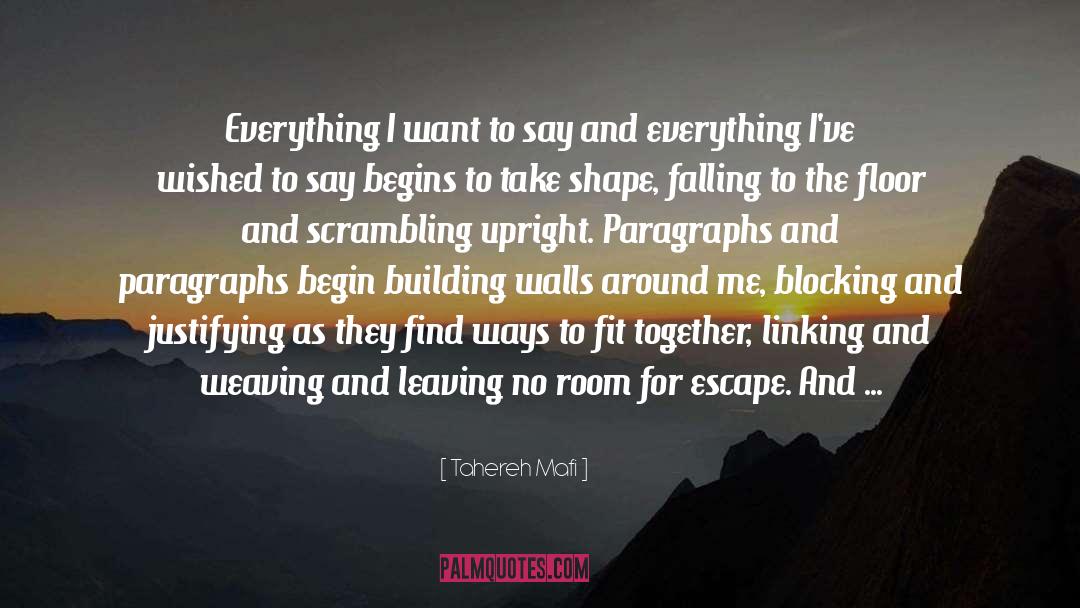 Paragraphs quotes by Tahereh Mafi