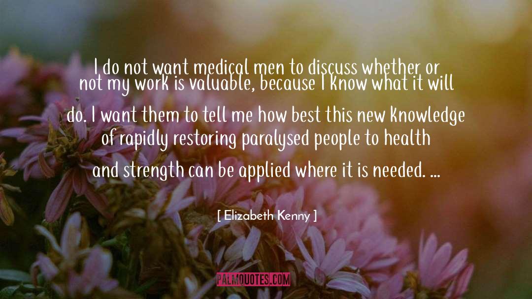 Paralysed quotes by Elizabeth Kenny
