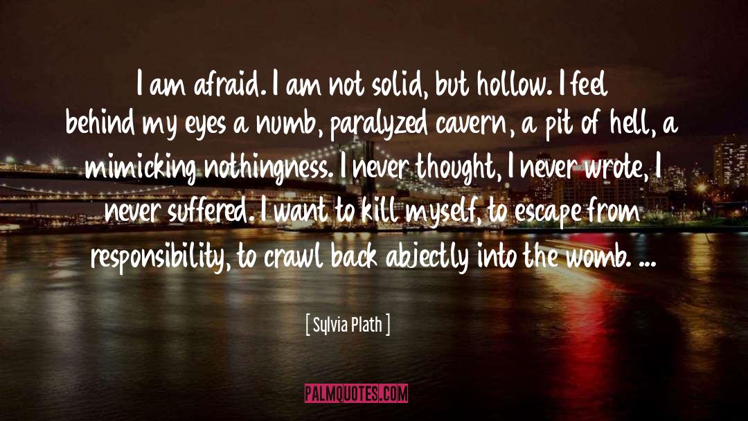 Paralyzed quotes by Sylvia Plath