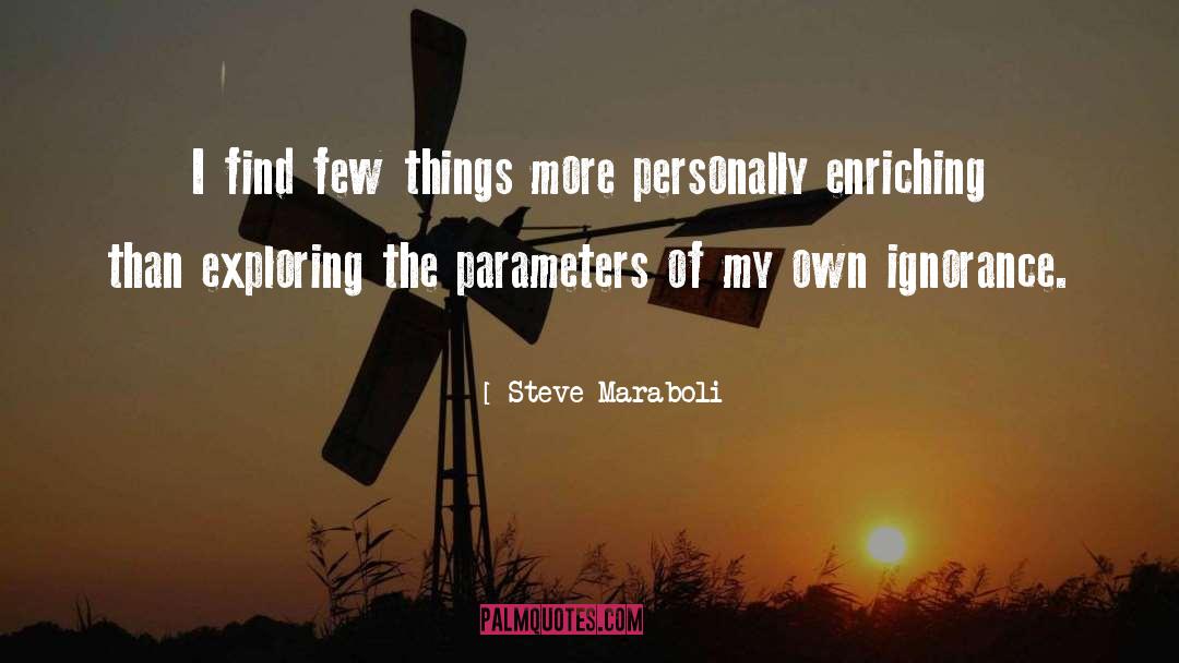 Parameters quotes by Steve Maraboli