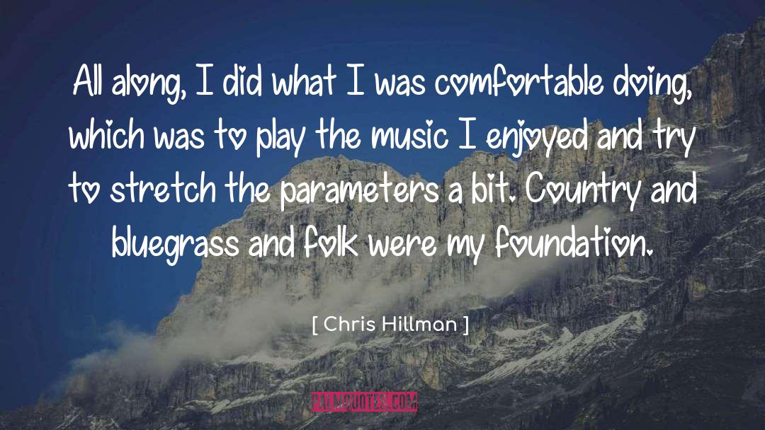 Parameters quotes by Chris Hillman