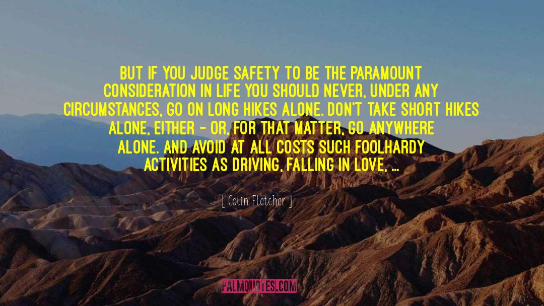 Paramount quotes by Colin Fletcher