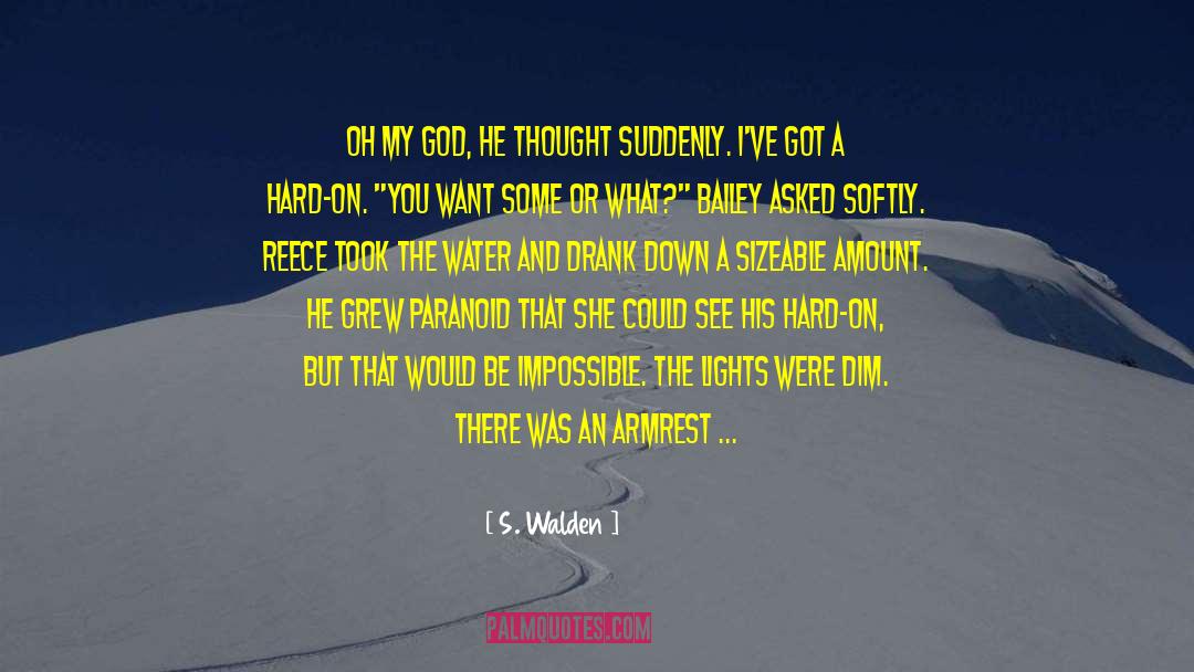 Paranoid quotes by S. Walden