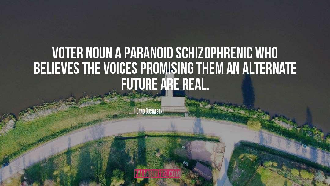Paranoid Schizophrenia quotes by David Gustafson