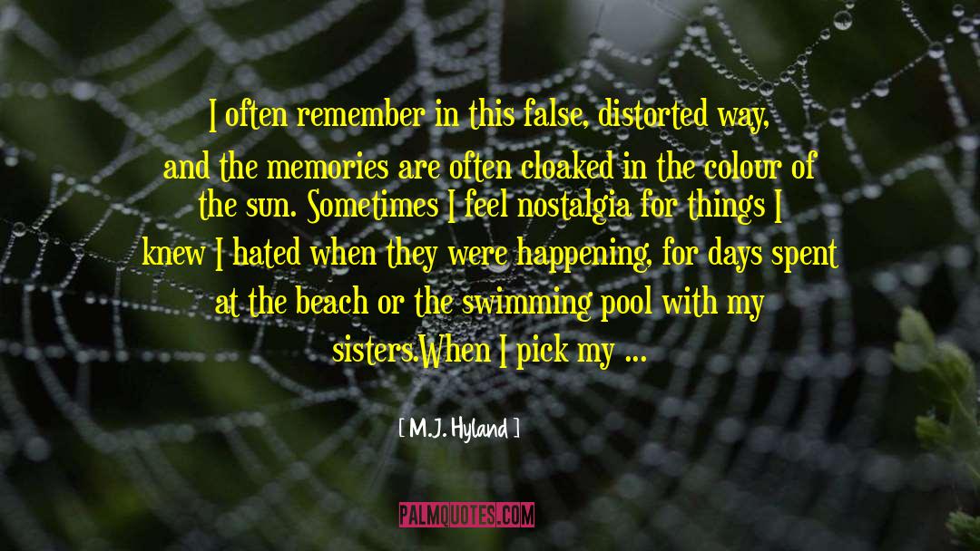 Parched Lips quotes by M.J. Hyland