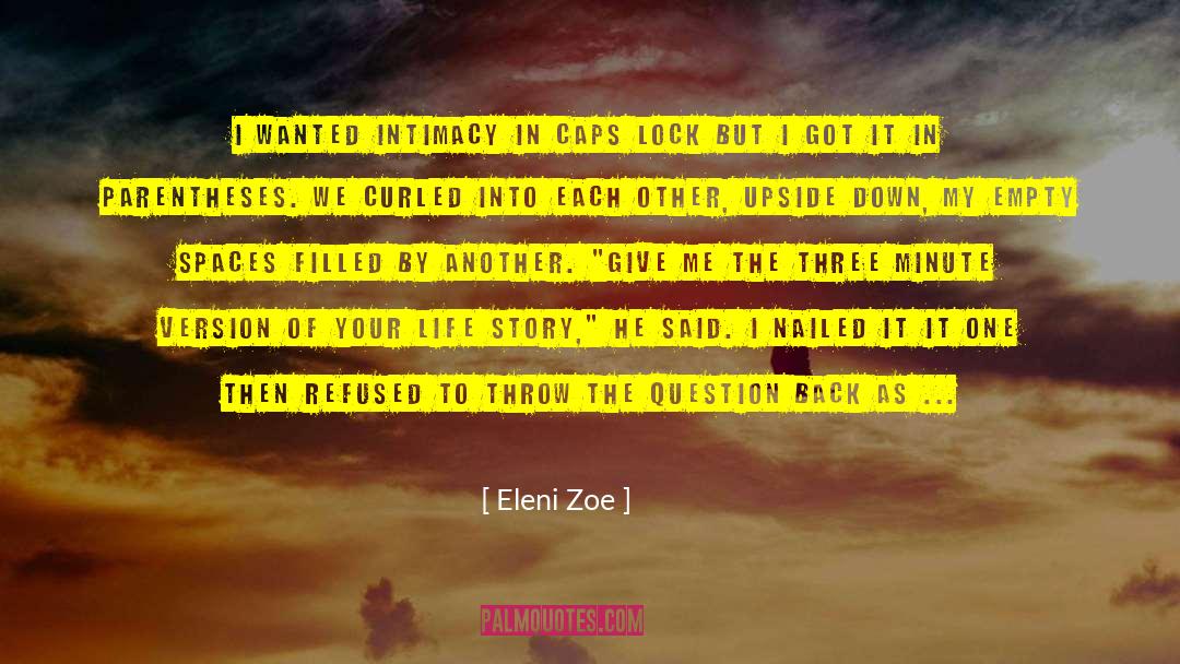 Parentheses quotes by Eleni Zoe