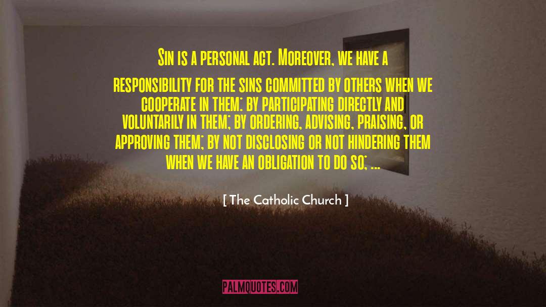 Parenthood Responsibility quotes by The Catholic Church