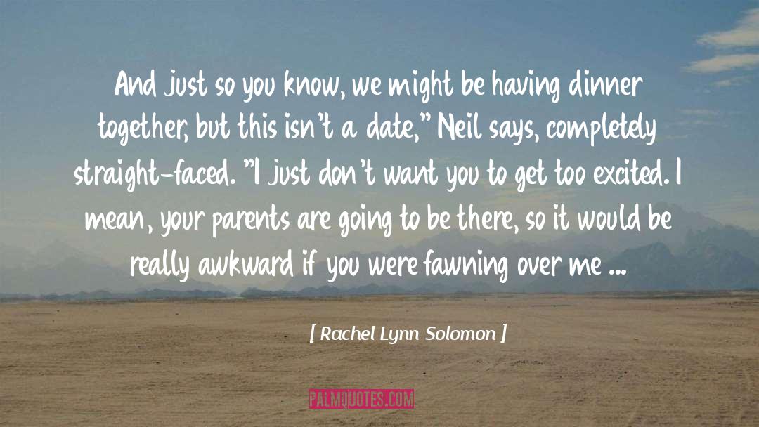 Parents Advice quotes by Rachel Lynn Solomon