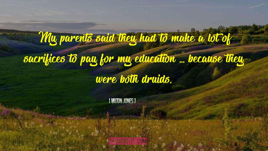 Parents Divorce quotes by Milton Jones
