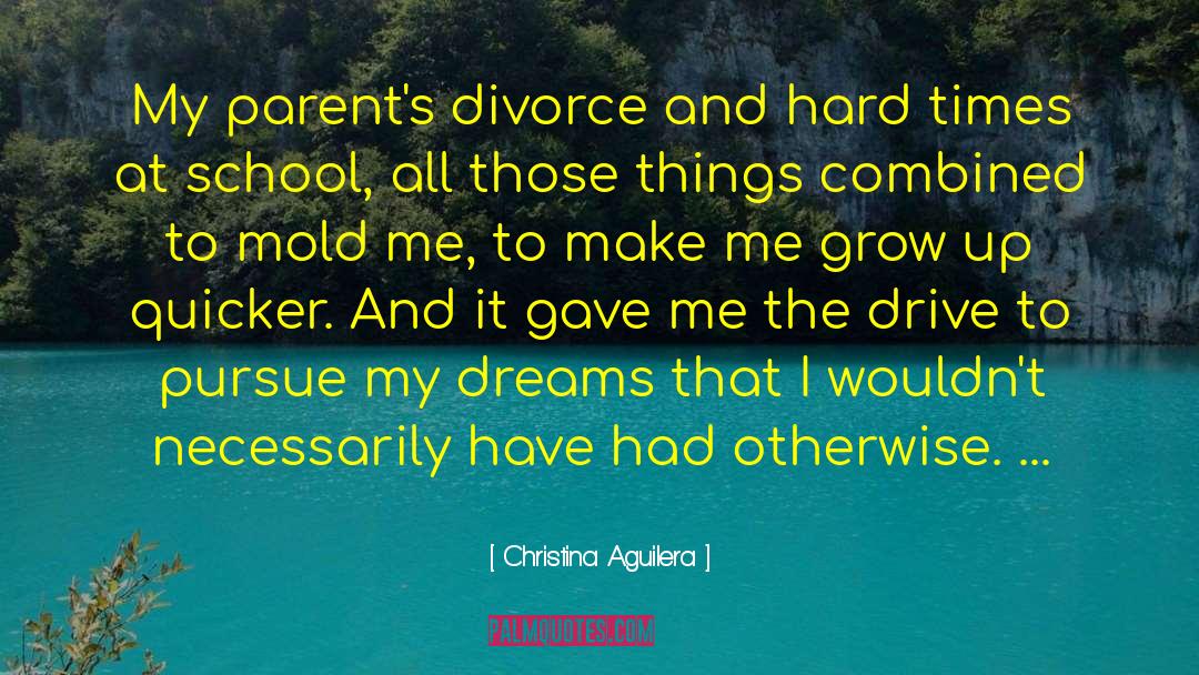 Parents Divorce quotes by Christina Aguilera