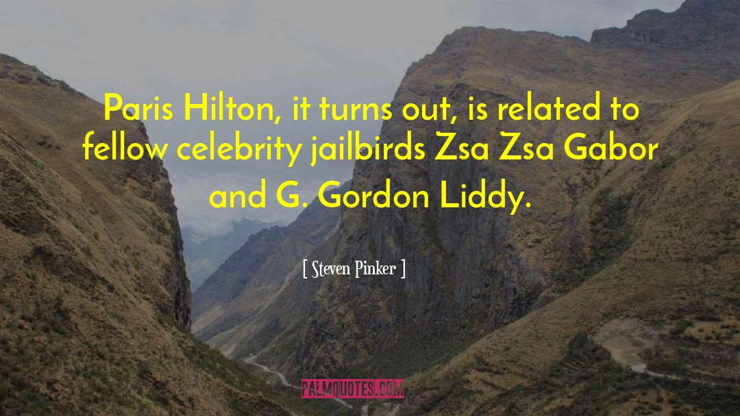 Paris Hilton quotes by Steven Pinker