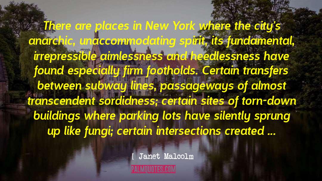 Parking Lots quotes by Janet Malcolm