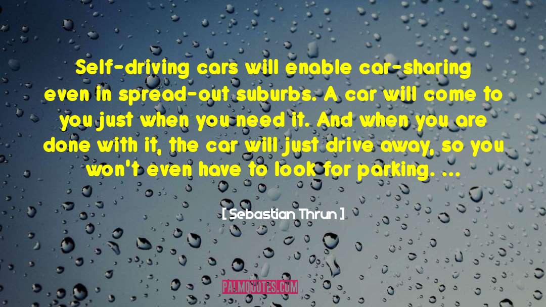 Parking quotes by Sebastian Thrun