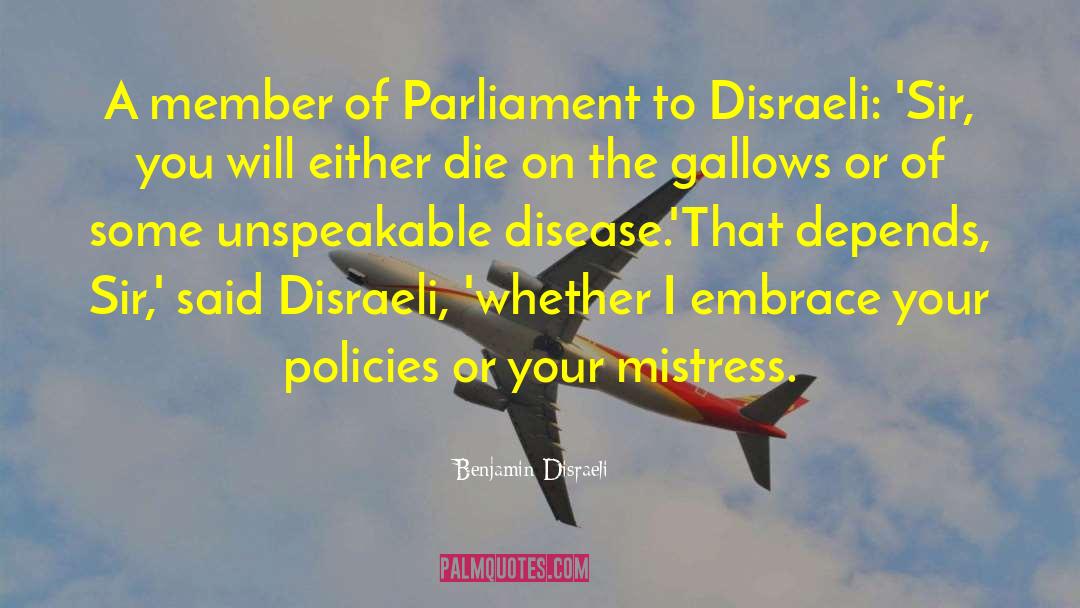 Parliament quotes by Benjamin Disraeli