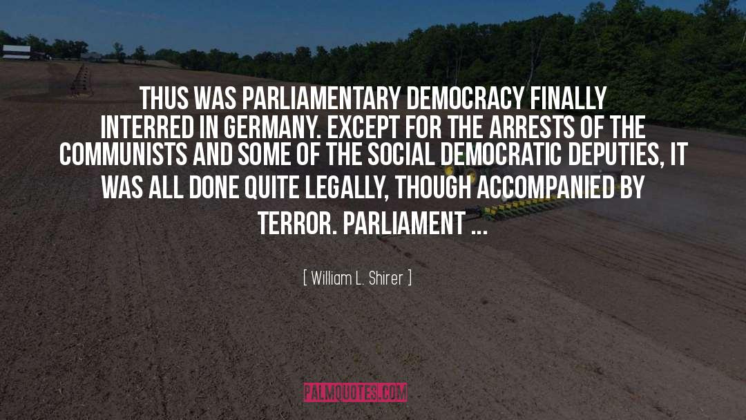 Parliament quotes by William L. Shirer