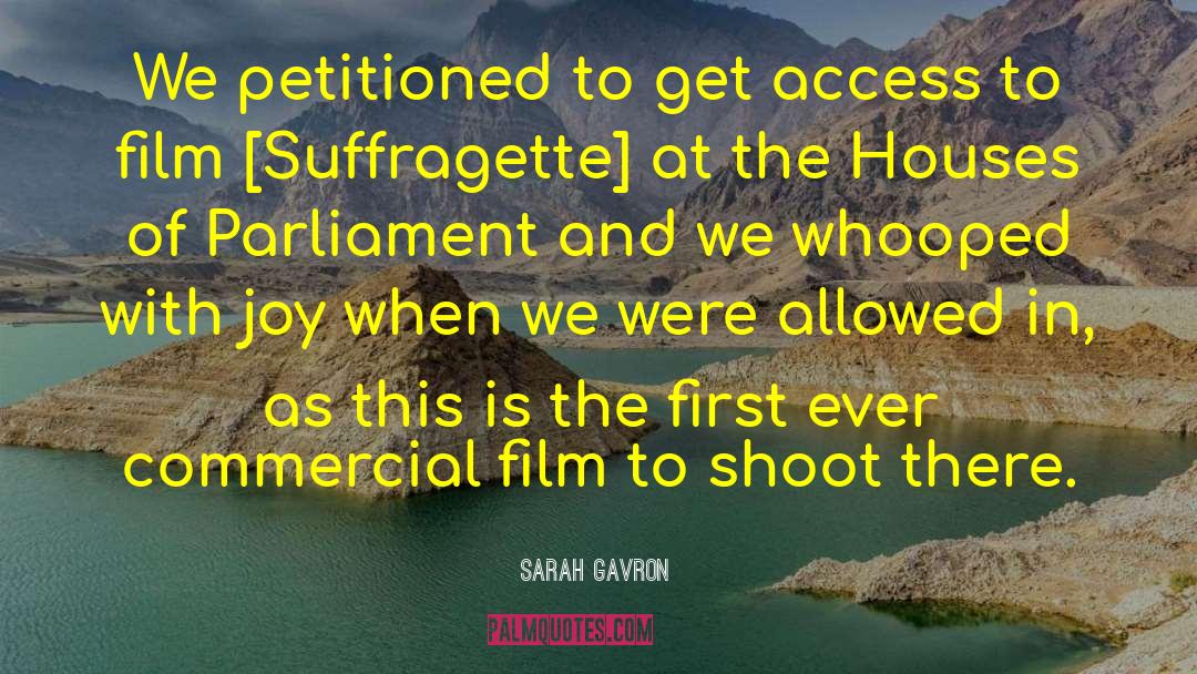 Parliament quotes by Sarah Gavron