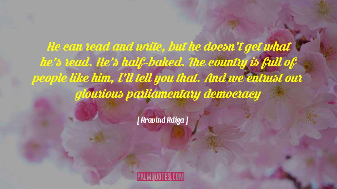 Parliamentary Democracy quotes by Aravind Adiga