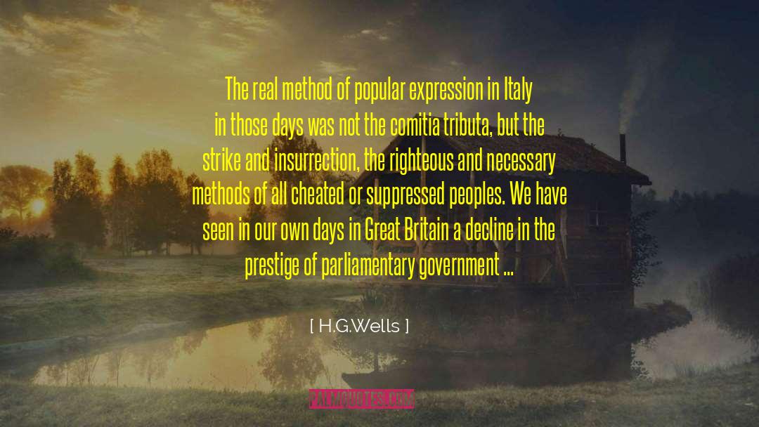 Parliamentary quotes by H.G.Wells