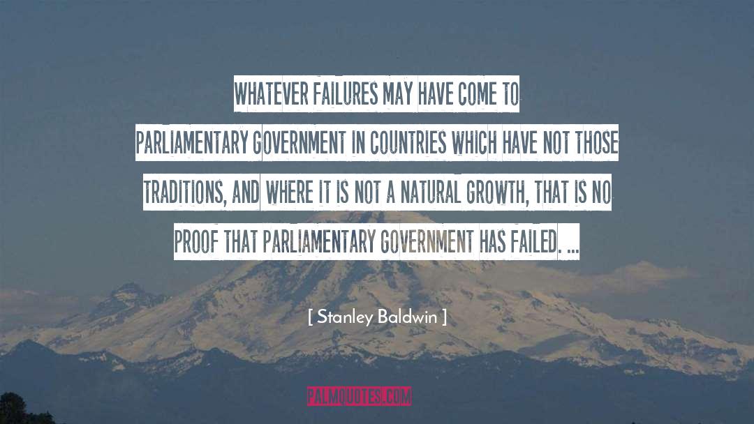Parliamentary quotes by Stanley Baldwin