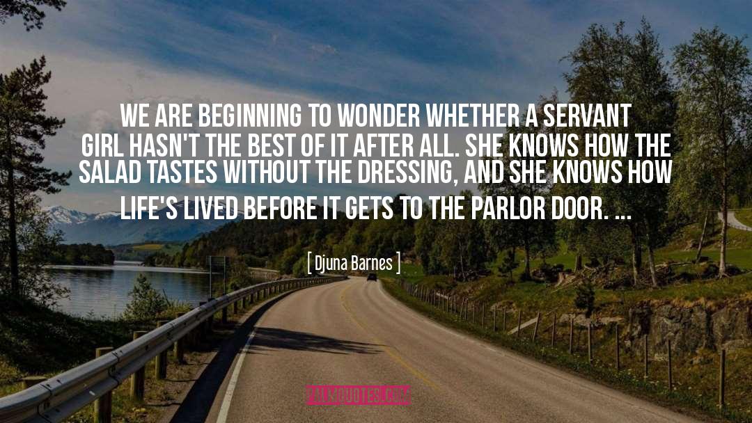 Parlor quotes by Djuna Barnes