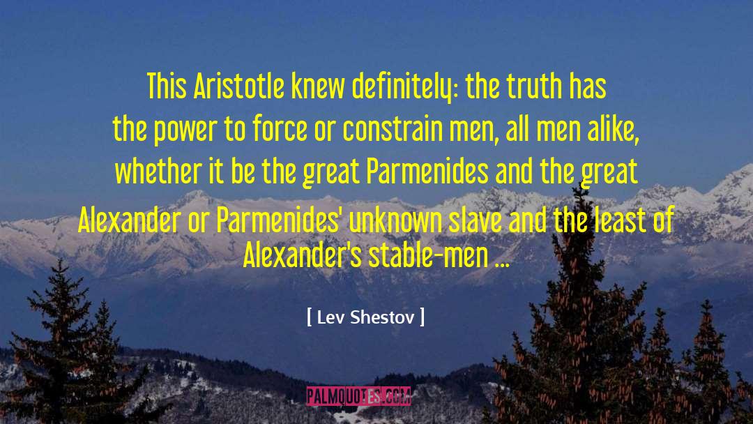 Parmenides And Heraclitus quotes by Lev Shestov