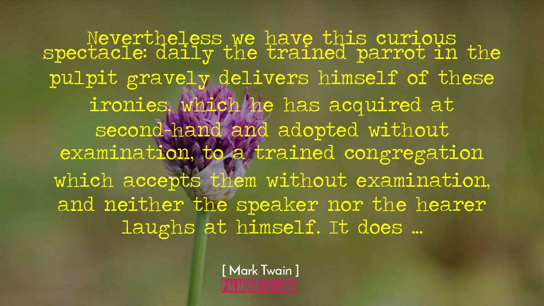 Parrot quotes by Mark Twain