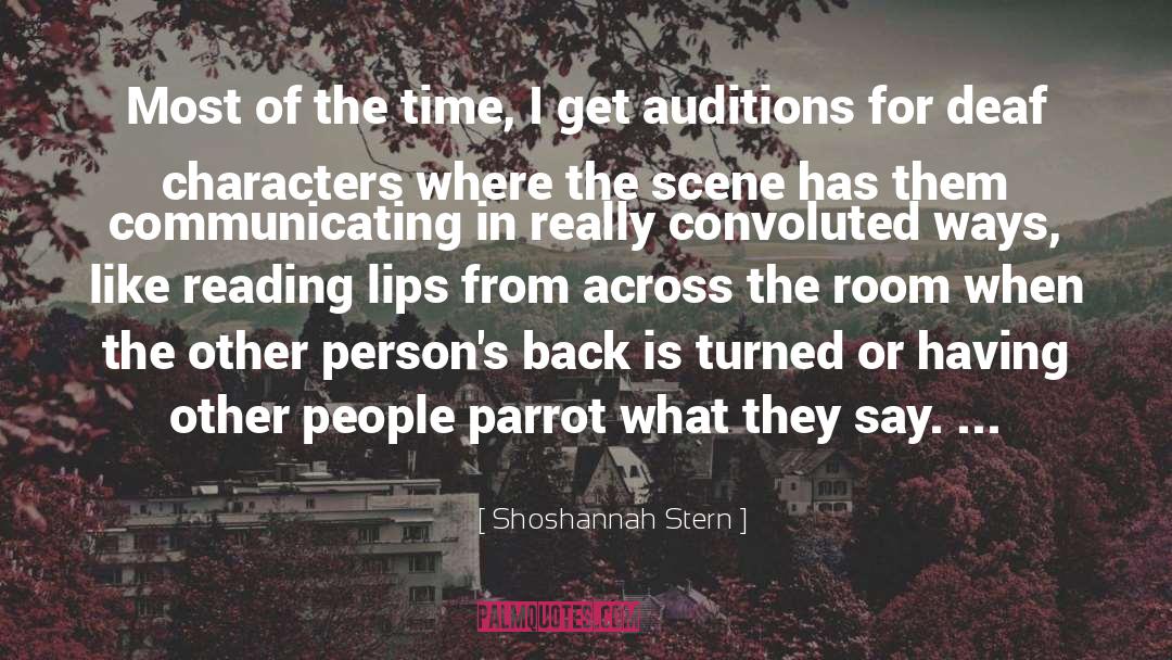 Parrot quotes by Shoshannah Stern