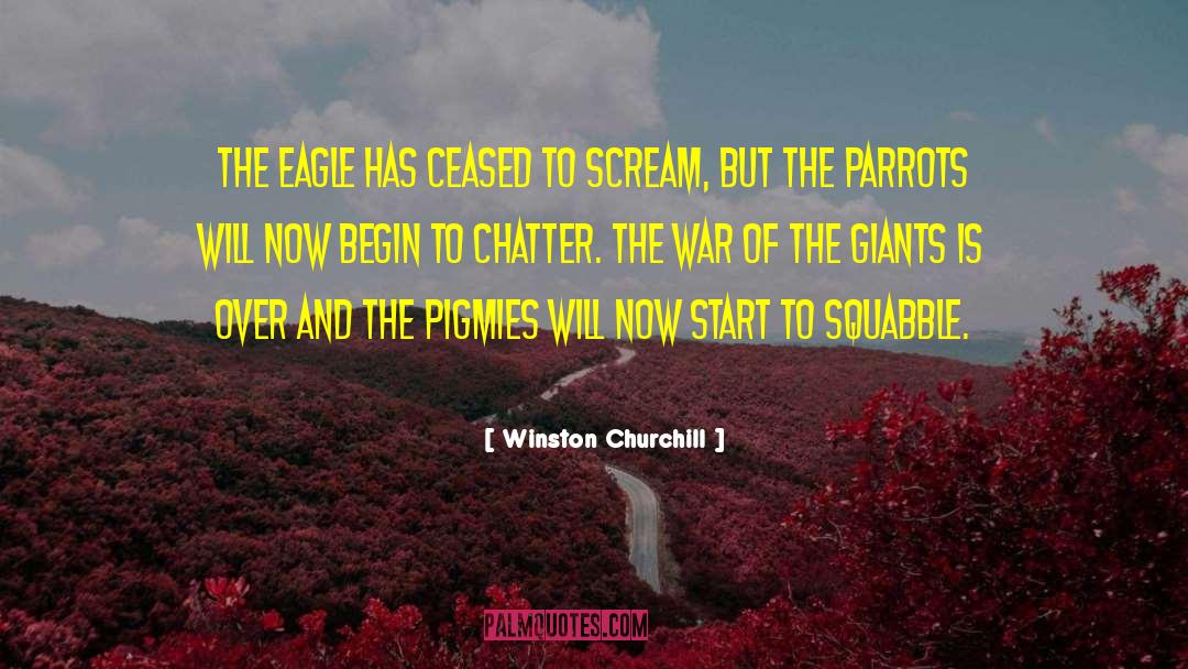 Parrots quotes by Winston Churchill