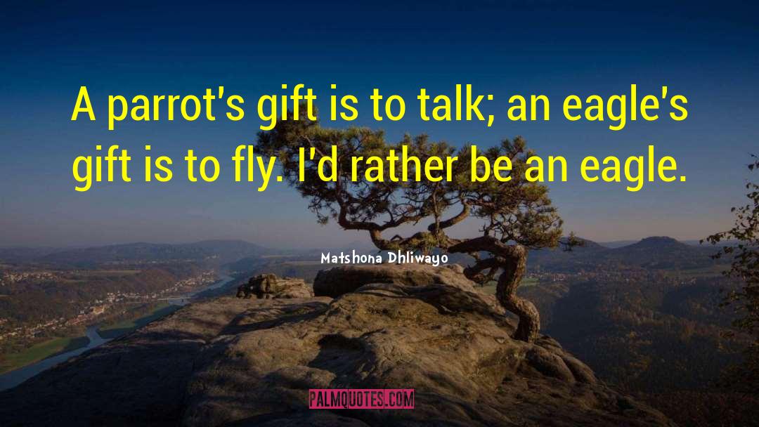 Parrots quotes by Matshona Dhliwayo