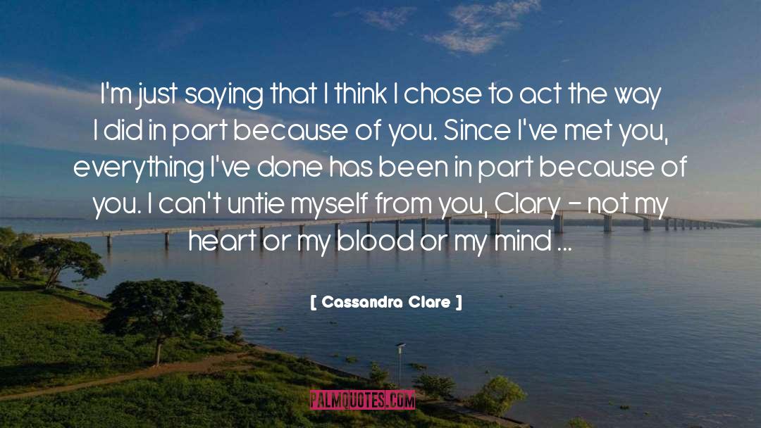 Part Of Me quotes by Cassandra Clare