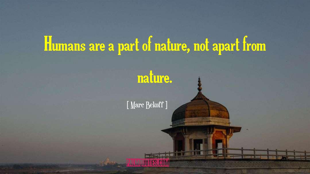 Part Of Nature quotes by Marc Bekoff