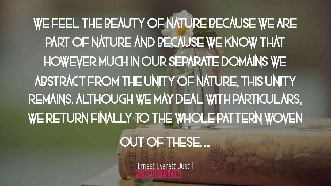 Part Of Nature quotes by Ernest Everett Just