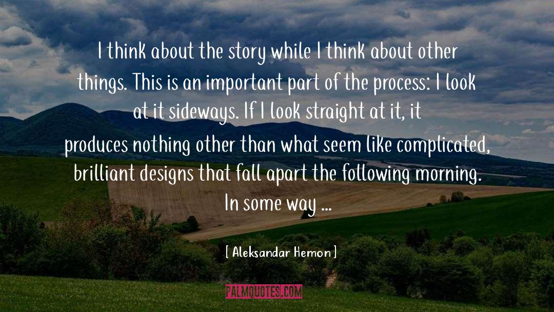 Part Of The Process quotes by Aleksandar Hemon