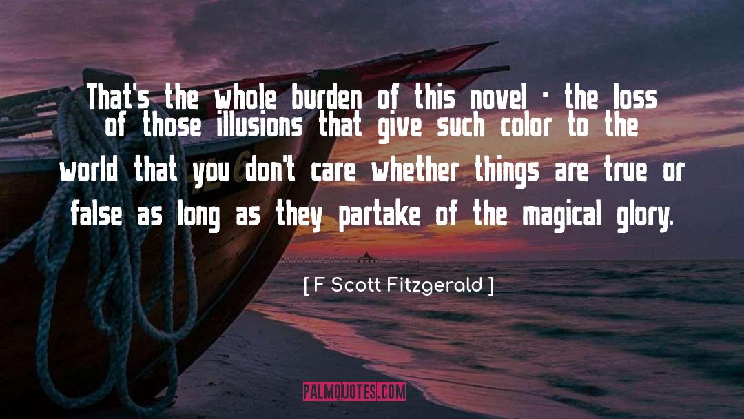 Partake quotes by F Scott Fitzgerald