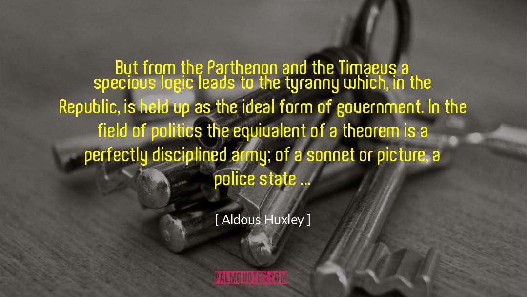 Parthenon quotes by Aldous Huxley
