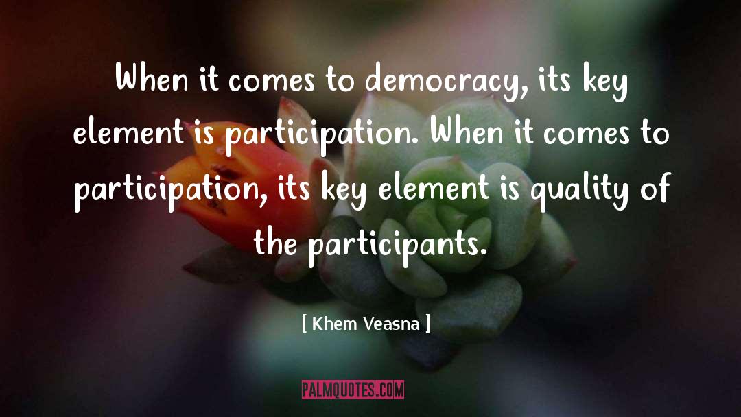 Participation quotes by Khem Veasna