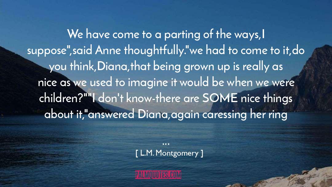Parting quotes by L.M. Montgomery