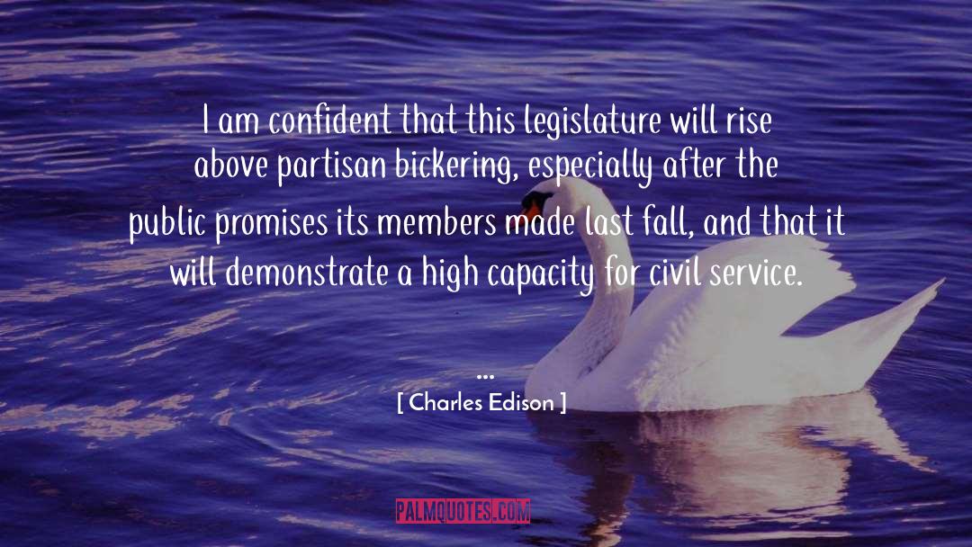 Partisan quotes by Charles Edison