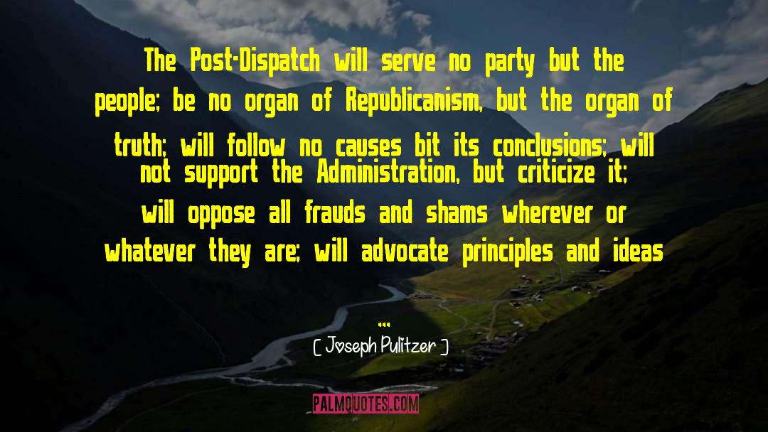 Partisanship quotes by Joseph Pulitzer