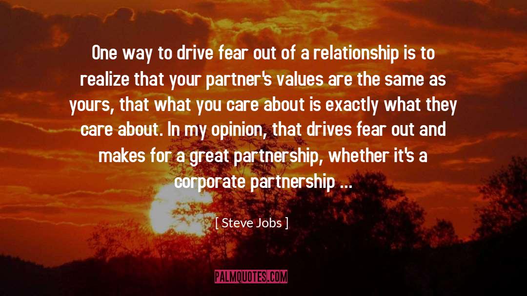 Partner Care quotes by Steve Jobs