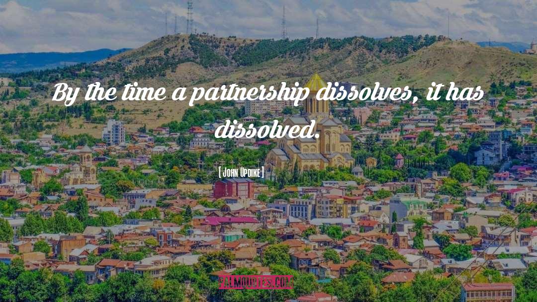Partnership quotes by John Updike