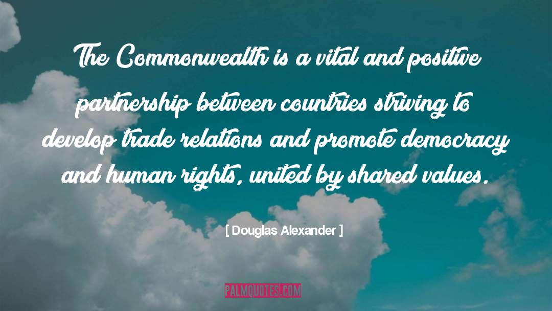 Partnership quotes by Douglas Alexander
