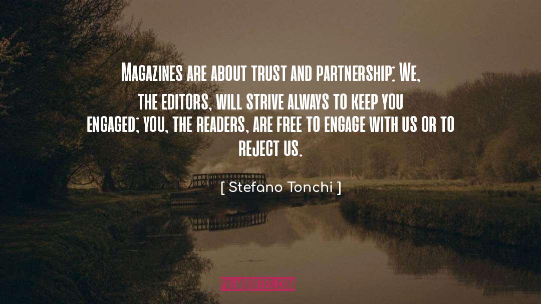 Partnership quotes by Stefano Tonchi