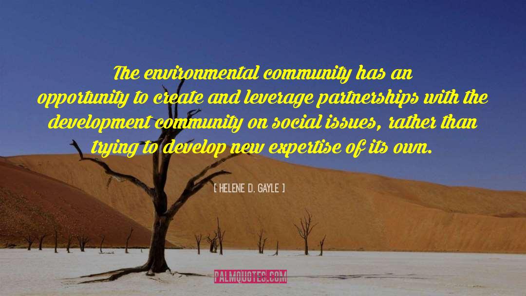 Partnerships quotes by Helene D. Gayle