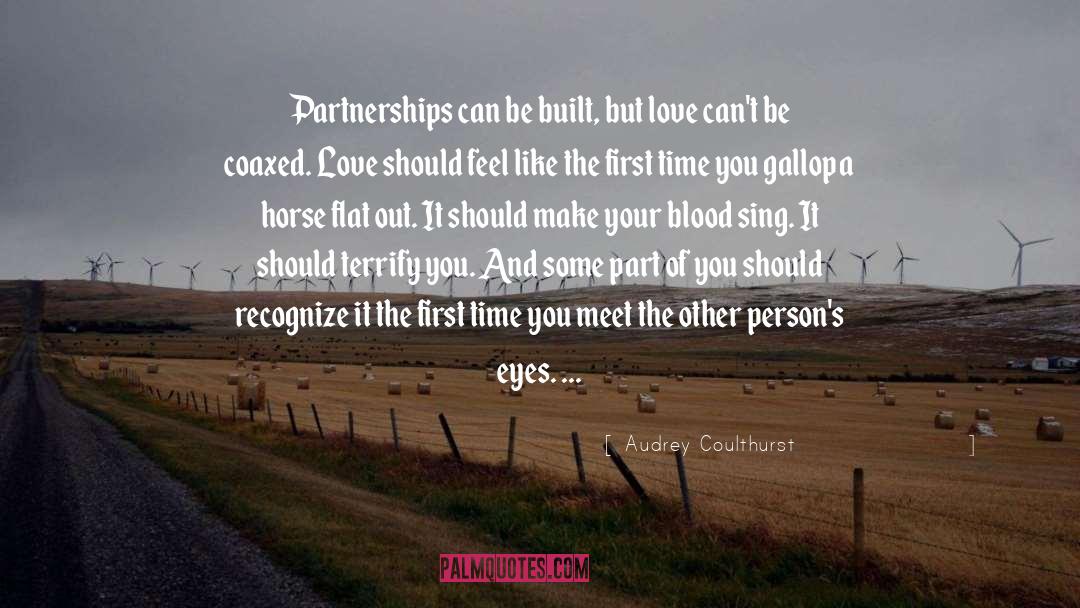 Partnerships quotes by Audrey Coulthurst