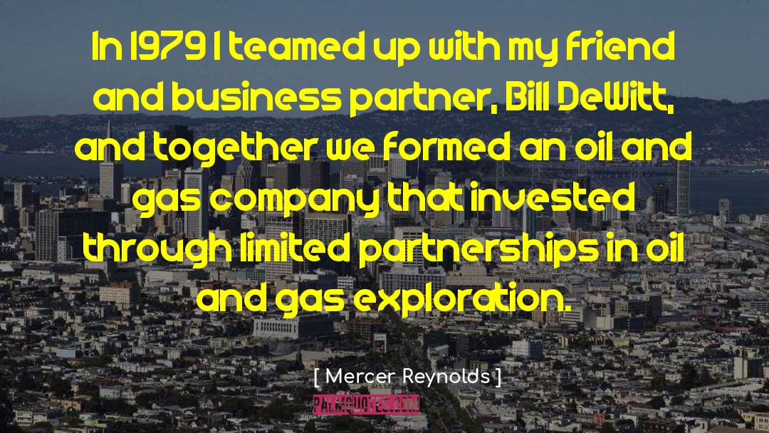 Partnerships quotes by Mercer Reynolds