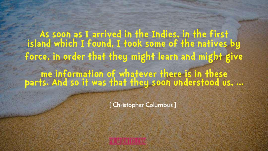 Parts Of The Body quotes by Christopher Columbus