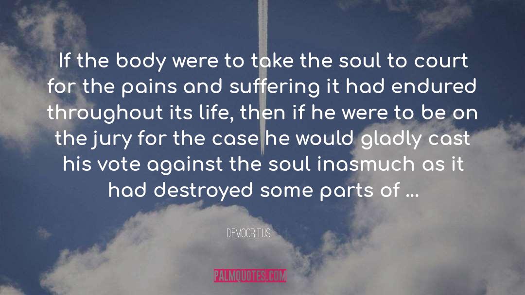 Parts Of The Body quotes by Democritus
