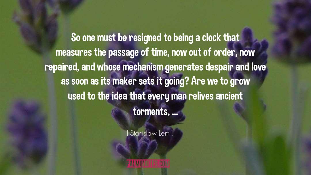 Passage Of Time quotes by Stanislaw Lem