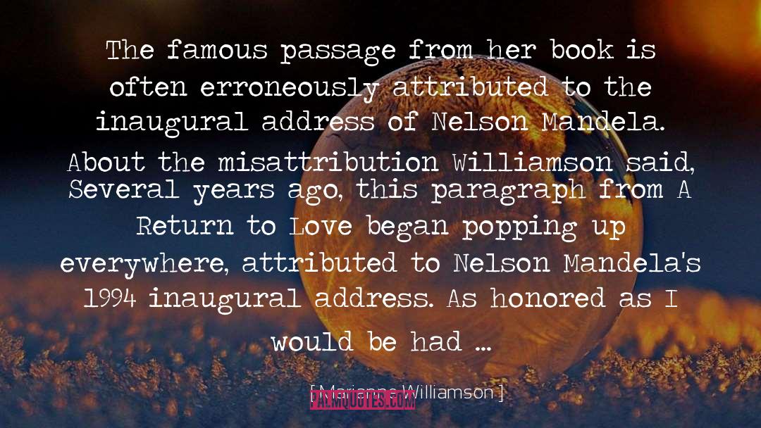 Passage To India Godbole quotes by Marianne Williamson